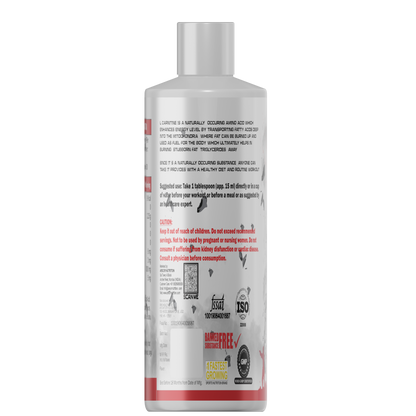 Arscor Nutrition WAR Liquid L-Carnitine 3000 mg | Fat Metabolizer for Energy, Endurance & Performance | Zero Sugar, Stimulant-Free Fat Burner for Athletes & Gym-Goers