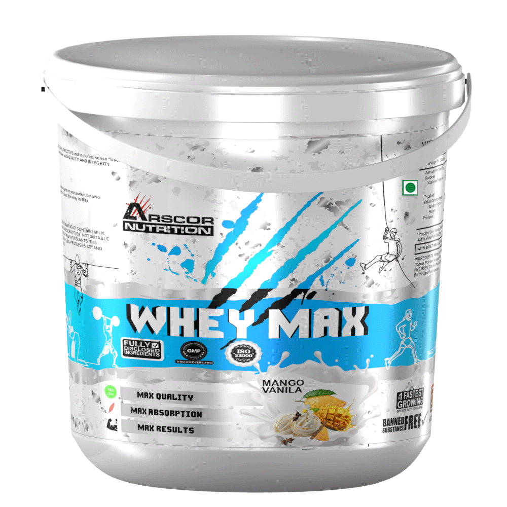 Whey Max – Fast-Absorbing Whey Protein Powder for Muscle Growth & Recovery