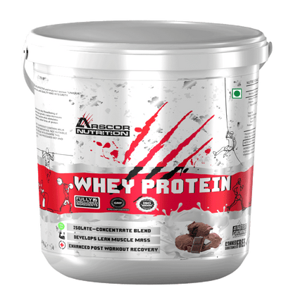 Arscor's Whey Protein | 24g Blend of Whey Isolate & Concentrate | Fast Absorbing for Lean Muscle Growth & Recovery