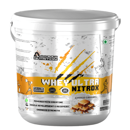 Whey Ultra Nitrox by Arscor Nutrition | 24g Whey Protein + 2g Creatine Monohydrate | Lean Muscle, Strength & Recovery