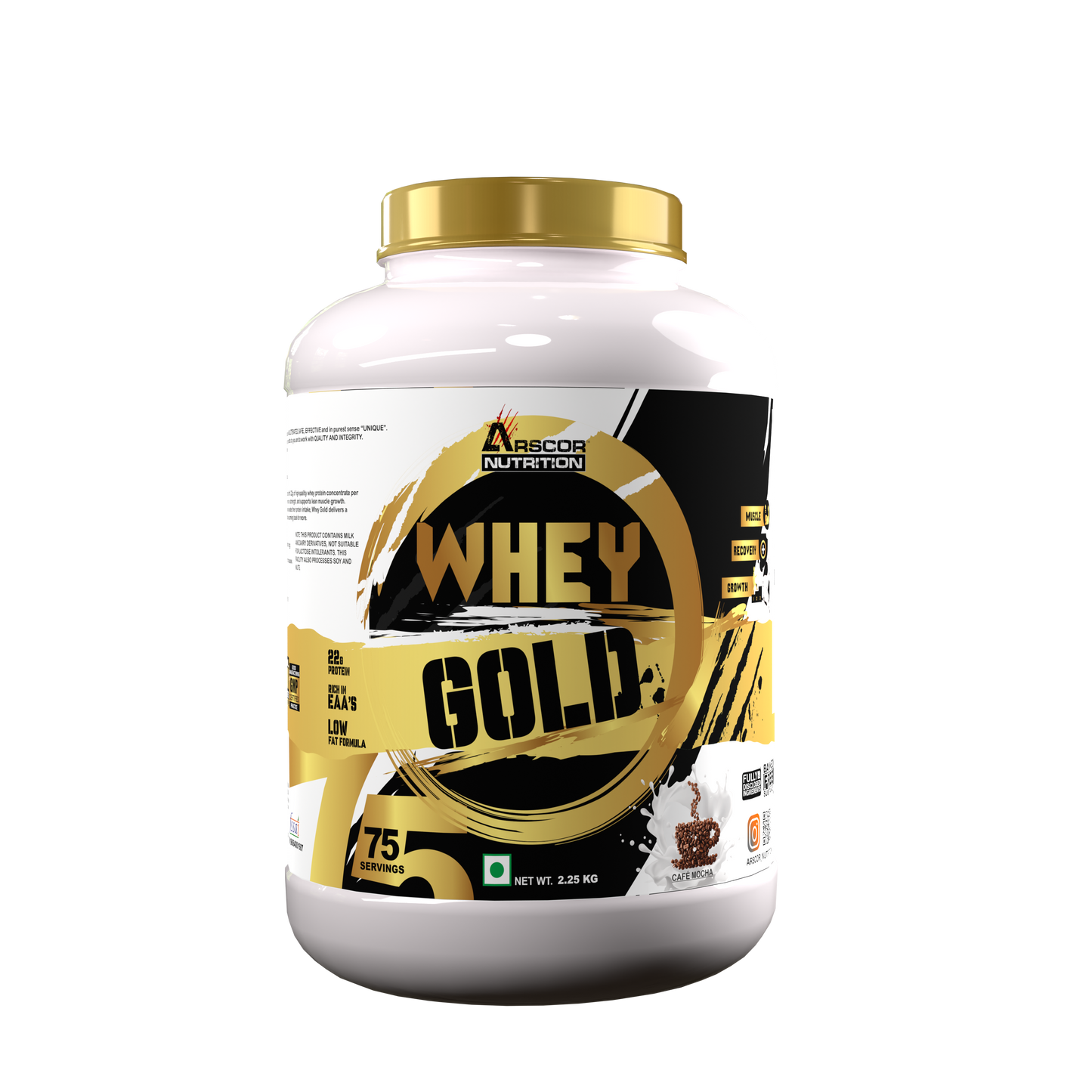 Whey Gold Protein Powder | 22g Whey Protein with EAAs, BCAAs