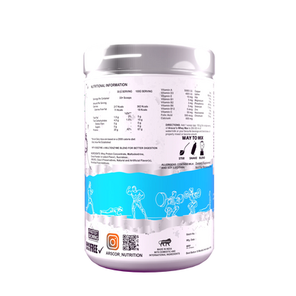 Whey Max (1kg) Plus Free MV Plus (60caps) – Premium Whey Protein for Lean Muscle | Advanced Performance Multivitamin for Men & Women