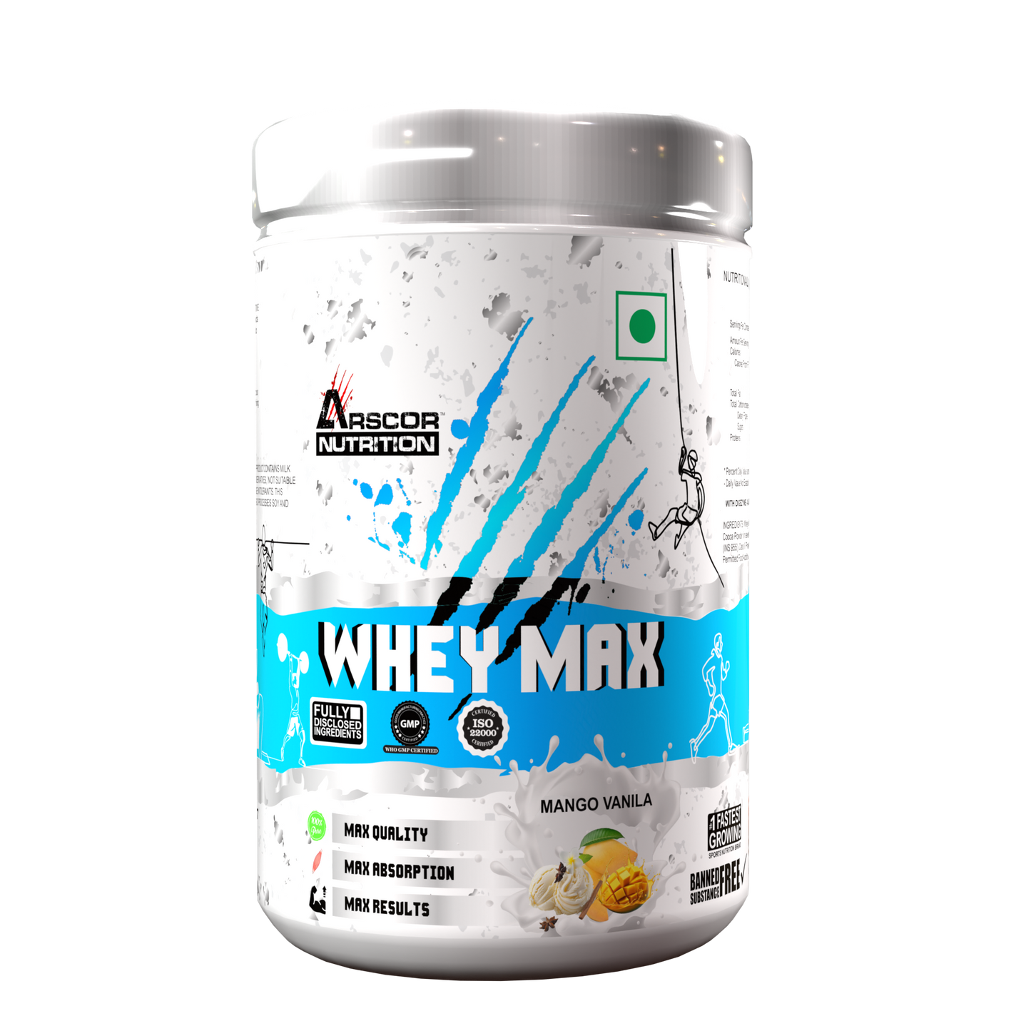 Whey Max – Fast-Absorbing Whey Protein Powder for Muscle Growth & Recovery