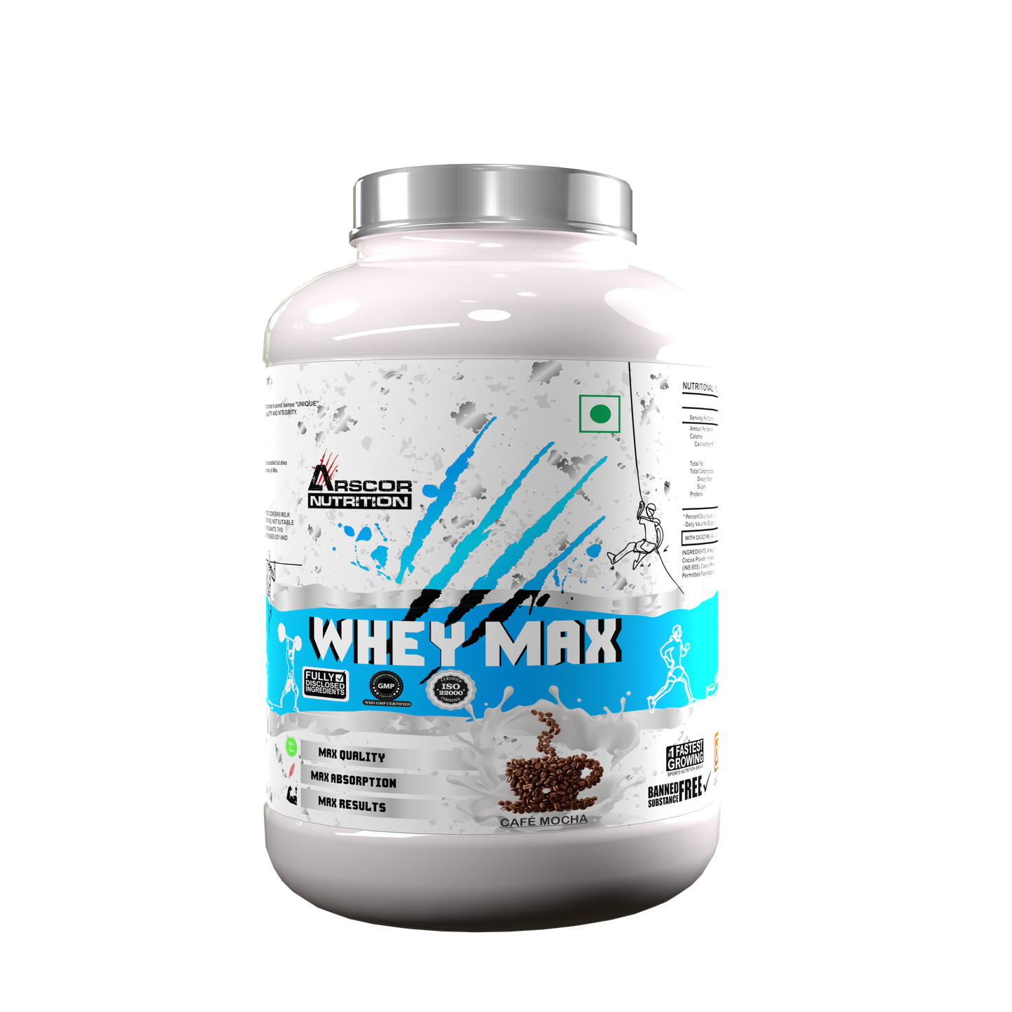 Whey Max – Fast-Absorbing Whey Protein Powder for Muscle Growth & Recovery