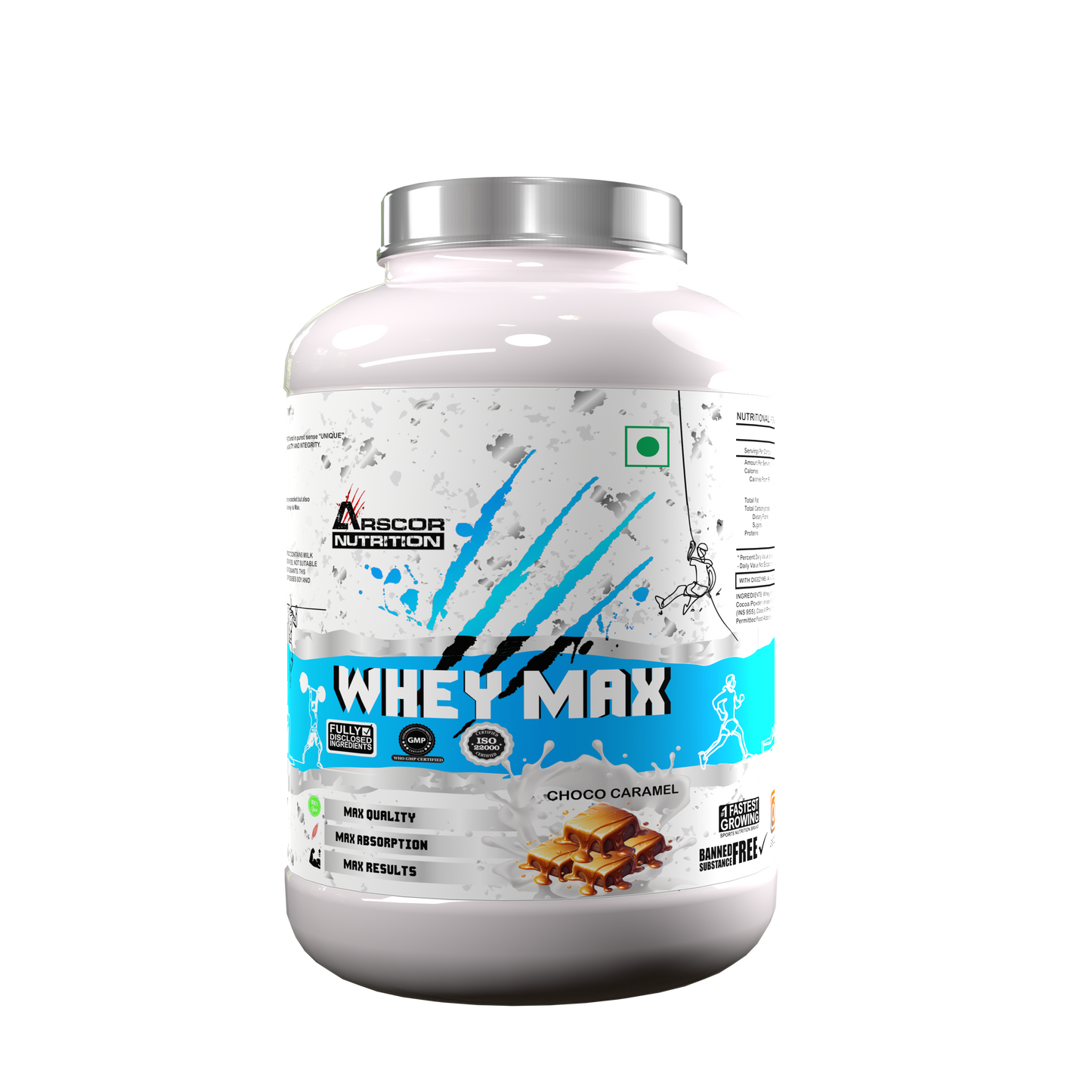 Whey Max – Fast-Absorbing Whey Protein Powder for Muscle Growth & Recovery