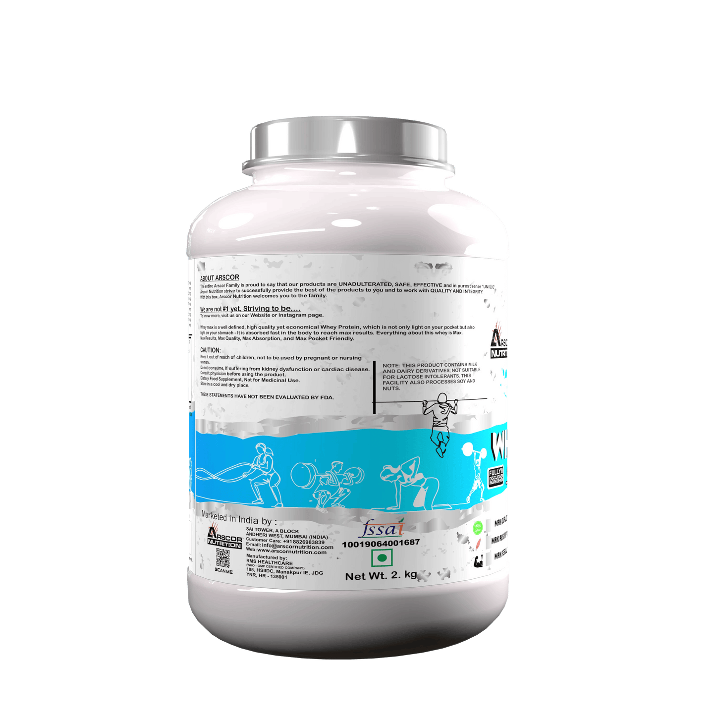 Whey Max – Fast-Absorbing Whey Protein Powder for Muscle Growth & Recovery