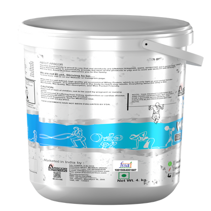 Whey Max (4kg) Plus Free Stryker (300g) – Premium Whey Protein for Lean Muscle | High‑Stim Pre Workout Powder