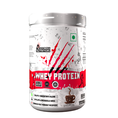 Arscor's Whey Protein | 24g Blend of Whey Isolate & Concentrate | Fast Absorbing for Lean Muscle Growth & Recovery