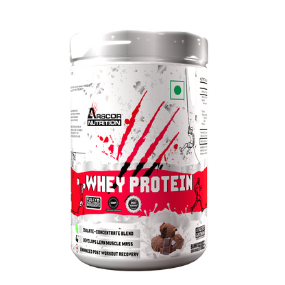 Arscor's Whey Protein | 24g Blend of Whey Isolate & Concentrate | Fast Absorbing for Lean Muscle Growth & Recovery