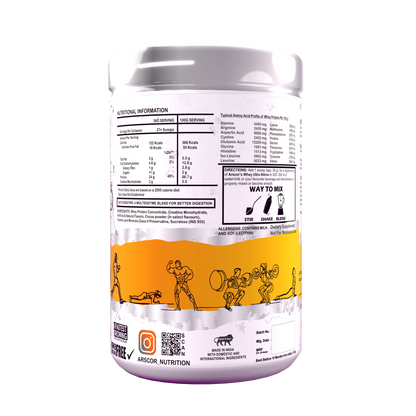 Whey Ultra Nitrox (1kg) Plus Free MV Plus (60caps) – Advanced Whey Protein for Muscle Growth | Advanced Performance Multivitamin for Men & Women