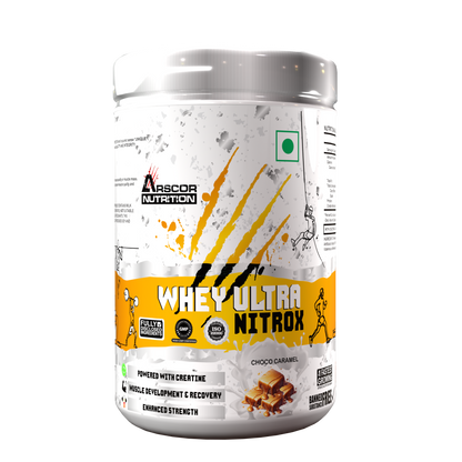 Whey Ultra Nitrox by Arscor Nutrition | 24g Whey Protein + 2g Creatine Monohydrate | Lean Muscle, Strength & Recovery