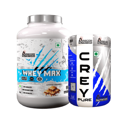 Whey Max (2kg) Plus Free Creypure (150gm) – Premium Whey Protein for Lean Muscle | 100% Pure Creatine Monohydrate Powder - Arscor Nutrition - 