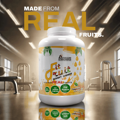 Arscor's FitFruit Mass Gainer - Lean Muscle Gainer Whey Protein Powder